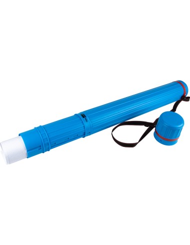 Portaplanos plastico liderpapel diametro 9 cm extensible hasta 125 cm azul