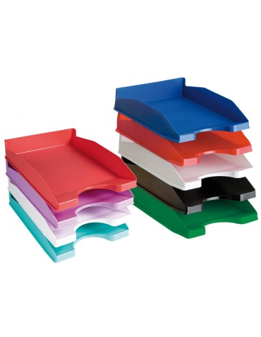 Bandeja sobremesa plastico q connect verde opaco 240x70x340 mm