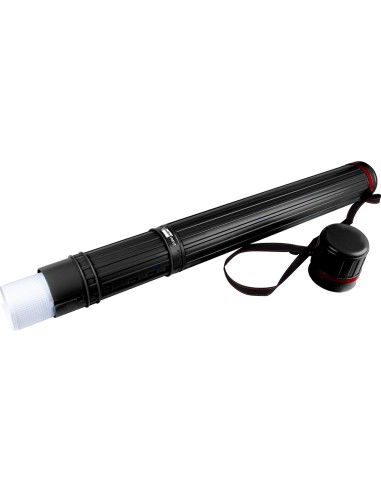 Portaplanos plastico liderpapel diametro 9 cm extensible hasta 125 cm negro