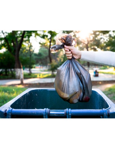 Papelera contenedor q connect plastico con tapadera 240l color azul 1040x620x610 mm con ruedas