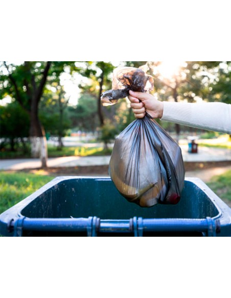 Papelera contenedor q connect plastico con tapadera 240l color azul 1040x620x610 mm con ruedas