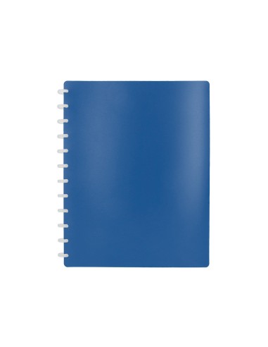 Carpeta liderpapel din a4 con 20 fundas intercambiables color azul