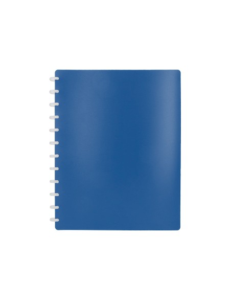 Carpeta liderpapel din a4 con 20 fundas intercambiables color azul