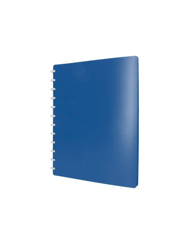 Carpeta liderpapel din a4 con 20 fundas intercambiables color azul