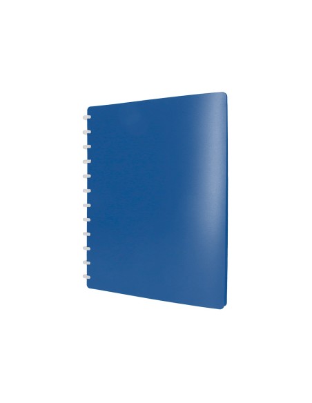 Carpeta liderpapel din a4 con 20 fundas intercambiables color azul