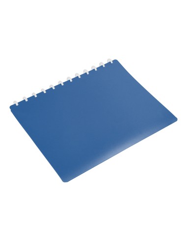 Carpeta liderpapel din a4 con 20 fundas intercambiables color azul