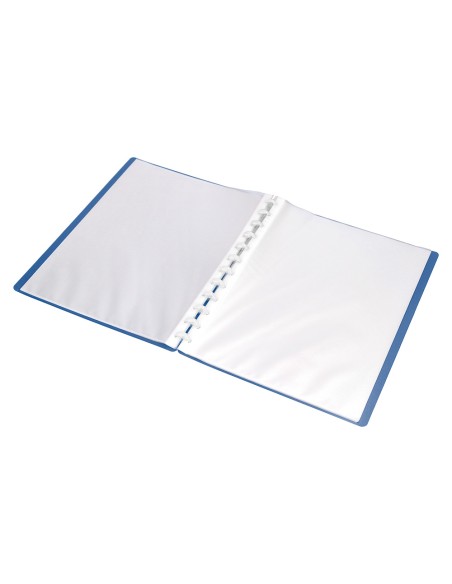 Carpeta liderpapel din a4 con 20 fundas intercambiables color azul