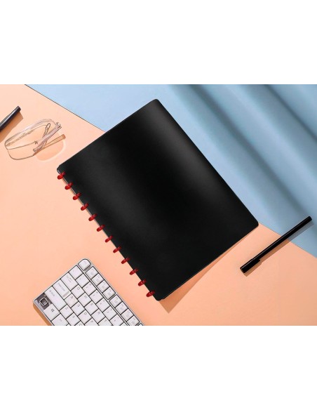 Carpeta liderpapel din a4 con 20 fundas intercambiables color negro