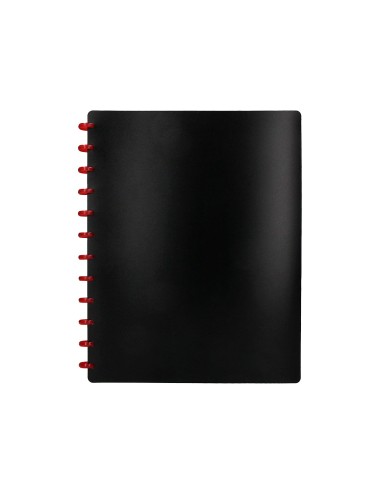 Carpeta liderpapel din a4 con 20 fundas intercambiables color negro
