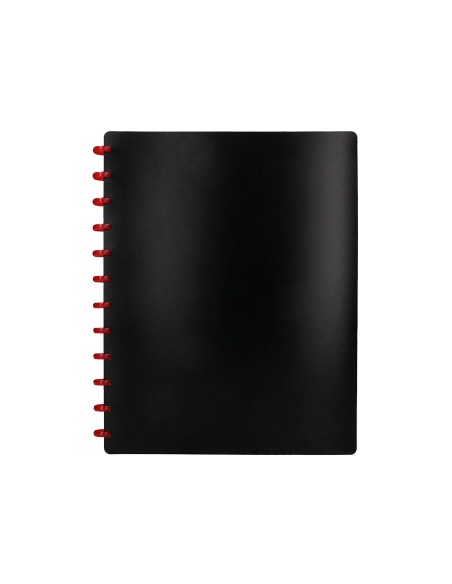 Carpeta liderpapel din a4 con 20 fundas intercambiables color negro