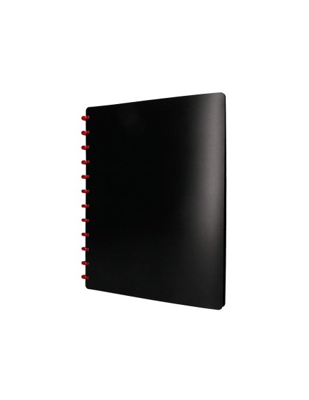 Carpeta liderpapel din a4 con 20 fundas intercambiables color negro