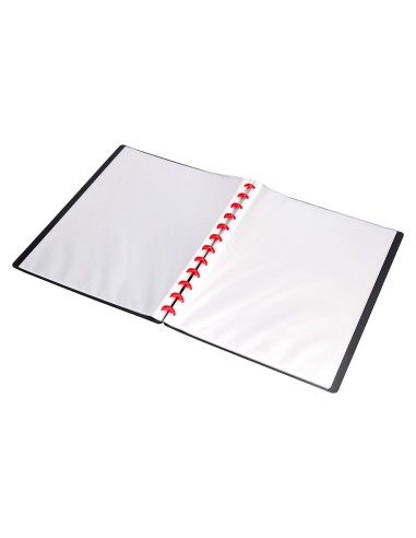 Carpeta liderpapel din a4 con 20 fundas intercambiables color negro