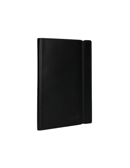 Libreta liderpapel simil piel a5 120 hojas 70g m2 cuadro 4mm sin margen negro Libreta liderpapel simil piel a5 120 hojas 70g m2 cuadro 4mm sin margen negro