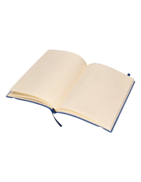 Libreta liderpapel simil piel a5 120 hojas 70g m2 cuadro 4mm sin margen azul Libreta liderpapel simil piel a5 120 hojas 70g m2 cuadro 4mm sin margen azul
