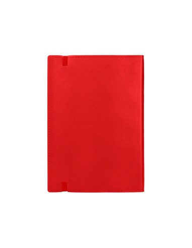 Libreta liderpapel simil piel a5 120 hojas 70g m2 cuadro 4mm sin margen rojo