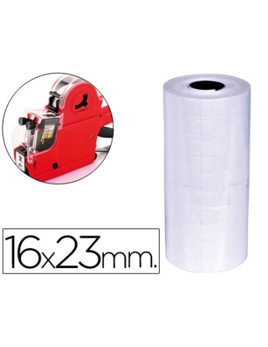 Etiquetas q connect blanca 16x23 mm lisa rollo 700 etiquetas para etiquetadora q connect kf00711
