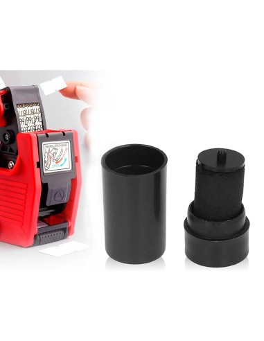 Rodillo entintador q connect 20 mm tinta color negro para etiquetadora q connect kf00712