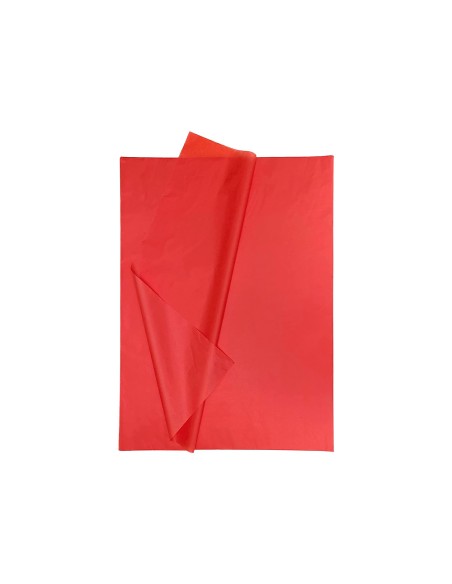 Papel seda liderpapel 52x76cm 18g m2 bolsa de 5 hojas rojo