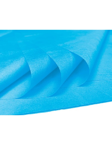 Papel seda liderpapel 52x76cm 18g m2 bolsa de 5 hojas celeste