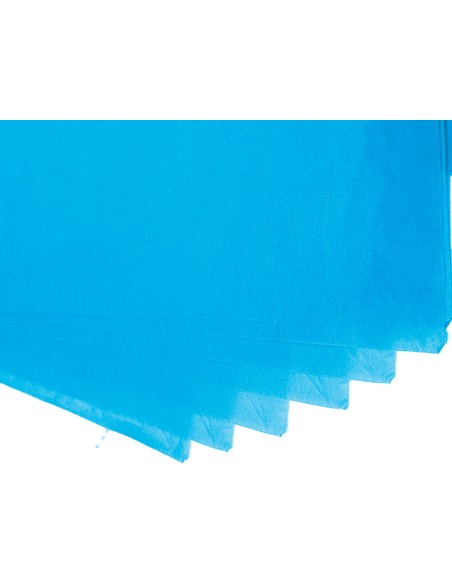 Papel seda liderpapel 52x76cm 18g m2 bolsa de 5 hojas celeste