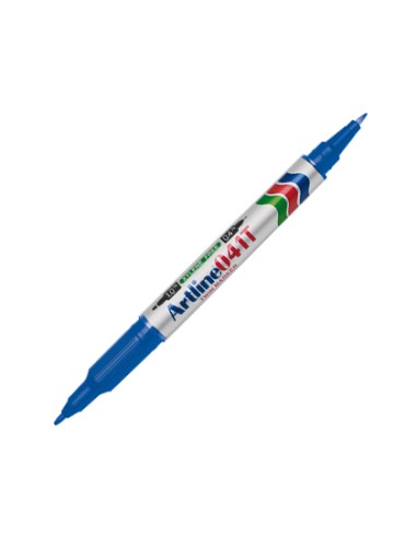 Rotulador artline marcador permanente ek 041t azul doble punta 04 y 10 mm