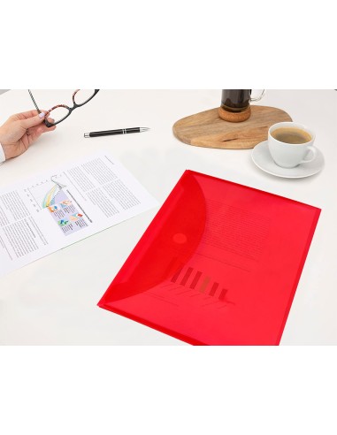 Carpeta liderpapel dossier a4 cierre de velcro colores surtidos pack 102 gratis