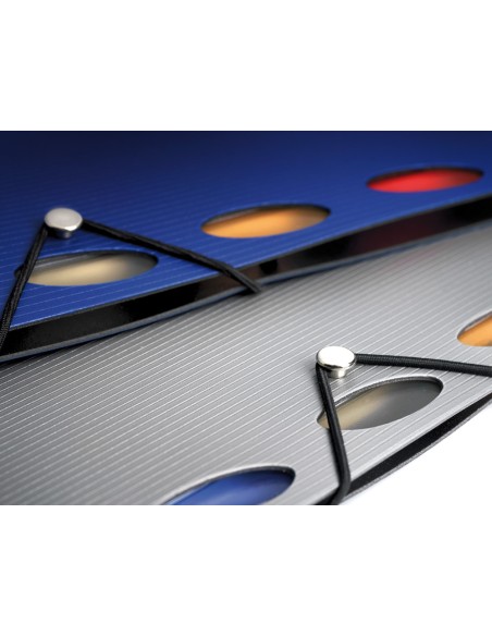 Cuaderno espiral liderpapel a4 micro executive tapa plastico 100h 80 gr cuadro 5mm 5 separadores con gomilla azul