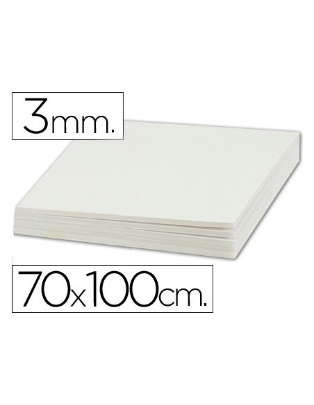 Carton pluma liderpapel blanco doble cara 70x100cm espesor 3mm
