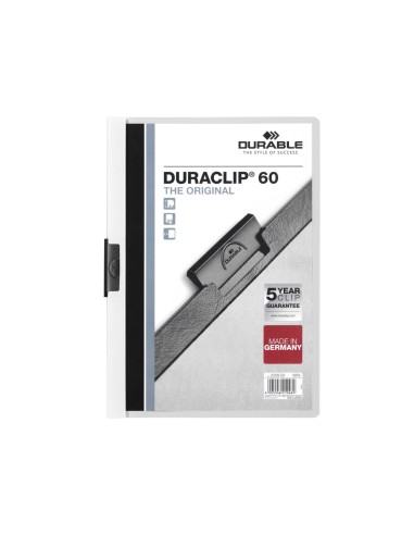 Carpeta duraclip dossier pinza lateral blanco capacidad 60 hojas