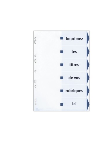 Separador avery cartulina din a4 6 pestanas imprimibles