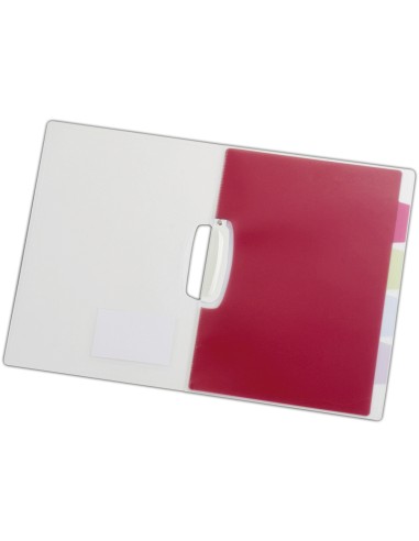 Carpeta liderpapel dossier pinza lateral polipropileno din a4 transparente con separadores