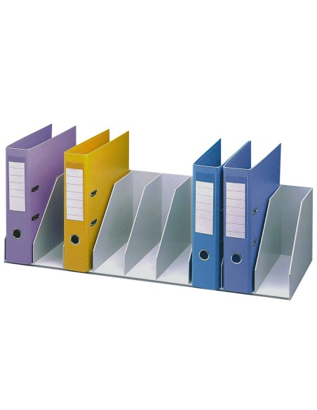 Organizador de armario paperflow gris baldas fijas 802 mm 9 compartimentos Organizador de armario paperflow gris baldas fijas 802 mm 9 compartimentos