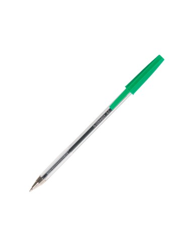Boligrafo transparente q connect verde medio kf01043