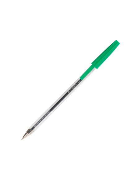 Boligrafo transparente q connect verde medio kf01043