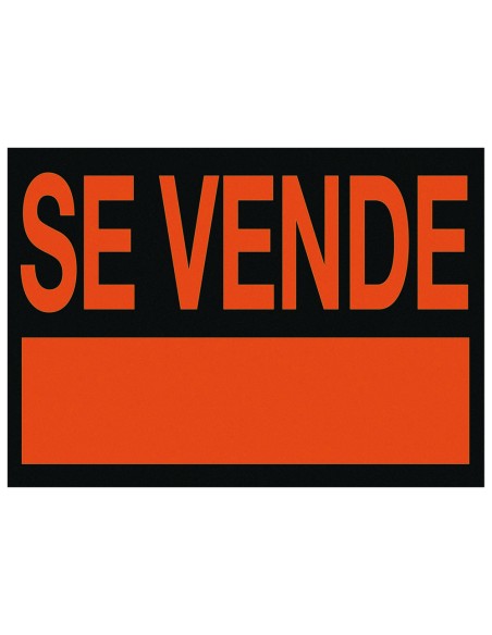 Cartel plastico archivo 2000 se vende rojo fluorescente 700x500 mm Cartel plastico archivo 2000 se vende rojo fluorescente 700x500 mm