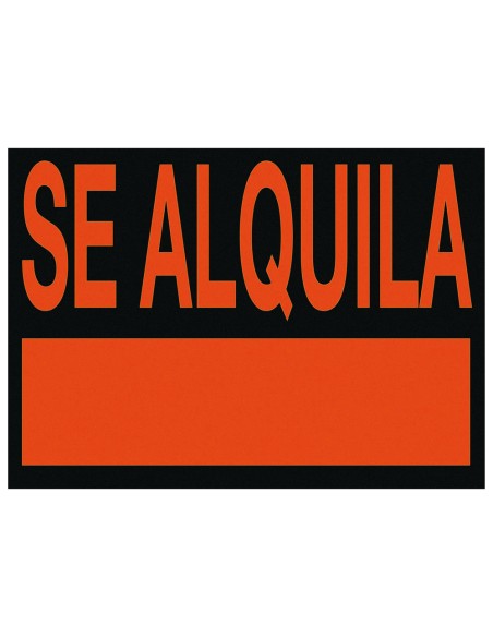 Cartel plastico archivo 2000 se alquila rojo fluorescente 700x500 mm Cartel plastico archivo 2000 se alquila rojo fluorescente 700x500 mm