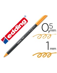 Rotulador edding punta fibra 1200 naranja neon n66 punta de fibra 05 mm