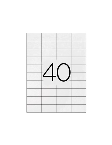 Etiqueta adhesiva q connect kf00574 tamano 525x297 mm fotocopiadora laser ink jet caja con 100 hojas din a4