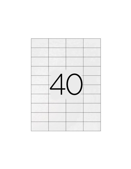 Etiqueta adhesiva q connect kf00574 tamano 525x297 mm fotocopiadora laser ink jet caja con 100 hojas din a4