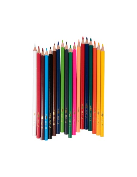 Lapices de colores liderpapel caja de 18 unidades colores surtidos