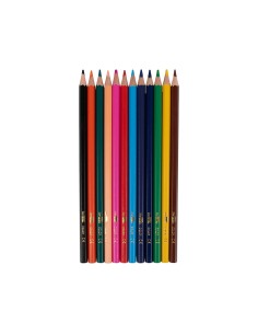 Lapices de colores liderpapel caja de 12 unidades colores surtidos