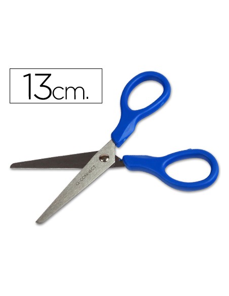 Tijera escolar q connect inoxidable 5 13 cm