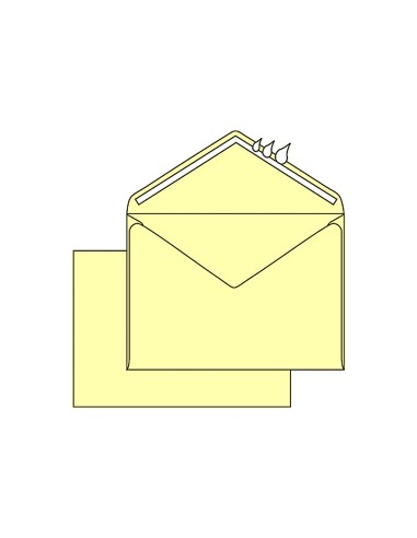 Sobre liderpapel n23 crema c6 114x162 mm engomado solapa de pico caja de 500 unidades