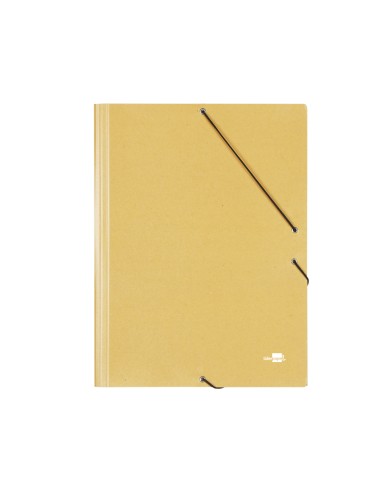 Carpeta liderpapel gomas a3 3 solapas carton prespan amarilla