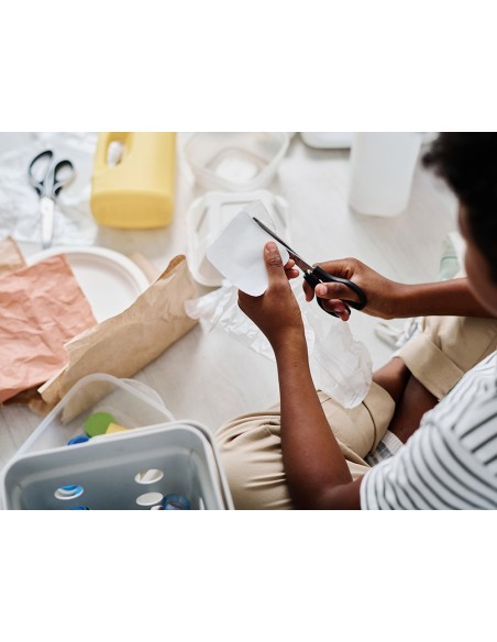 Tijera oficina q connect inoxidable 7 17 cm blister