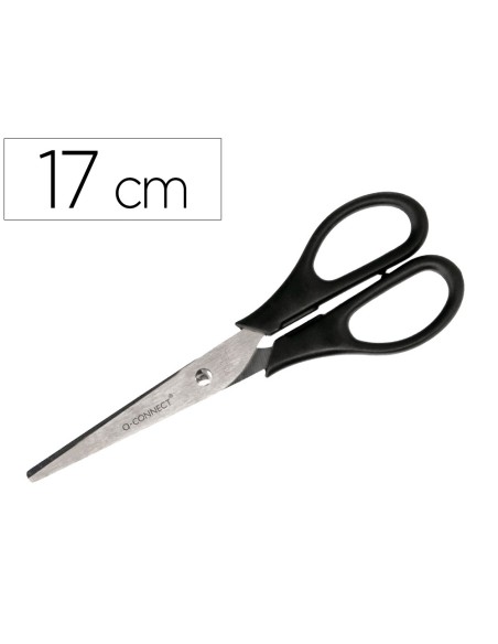 Tijera oficina q connect inoxidable 7 17 cm blister