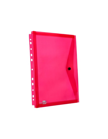 Carpeta liderpapel dossier broche 36669 polipropileno din a4 pack de 5 colsurtidos transparente multitaladro