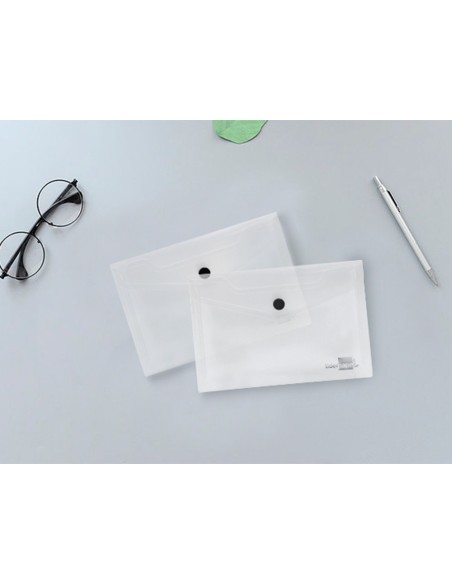 Carpeta liderpapel dossier broche 44224 polipropileno din a7 color transparente