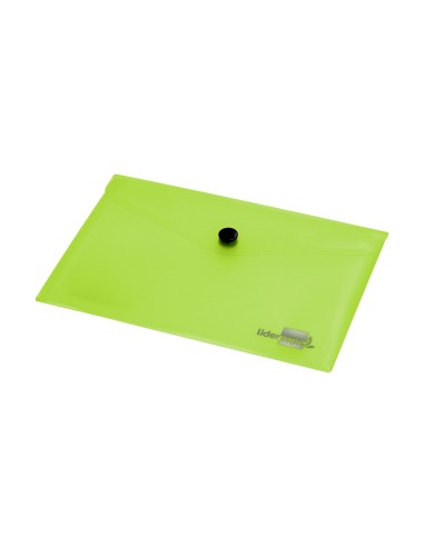 Carpeta liderpapel dossier broche 44223 polipropileno din a7 verde translucido