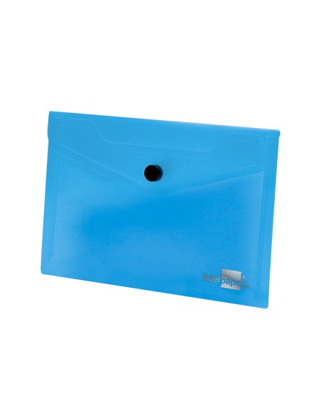 Carpeta liderpapel dossier broche 44222 polipropileno din a7 azul translucido